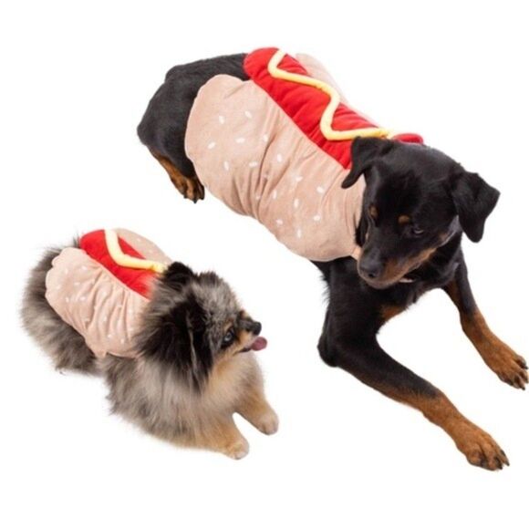 NEW Dog Pet Hotdog Halloween Costume Size Medium Adjustable Fall - Picture 1 of 5